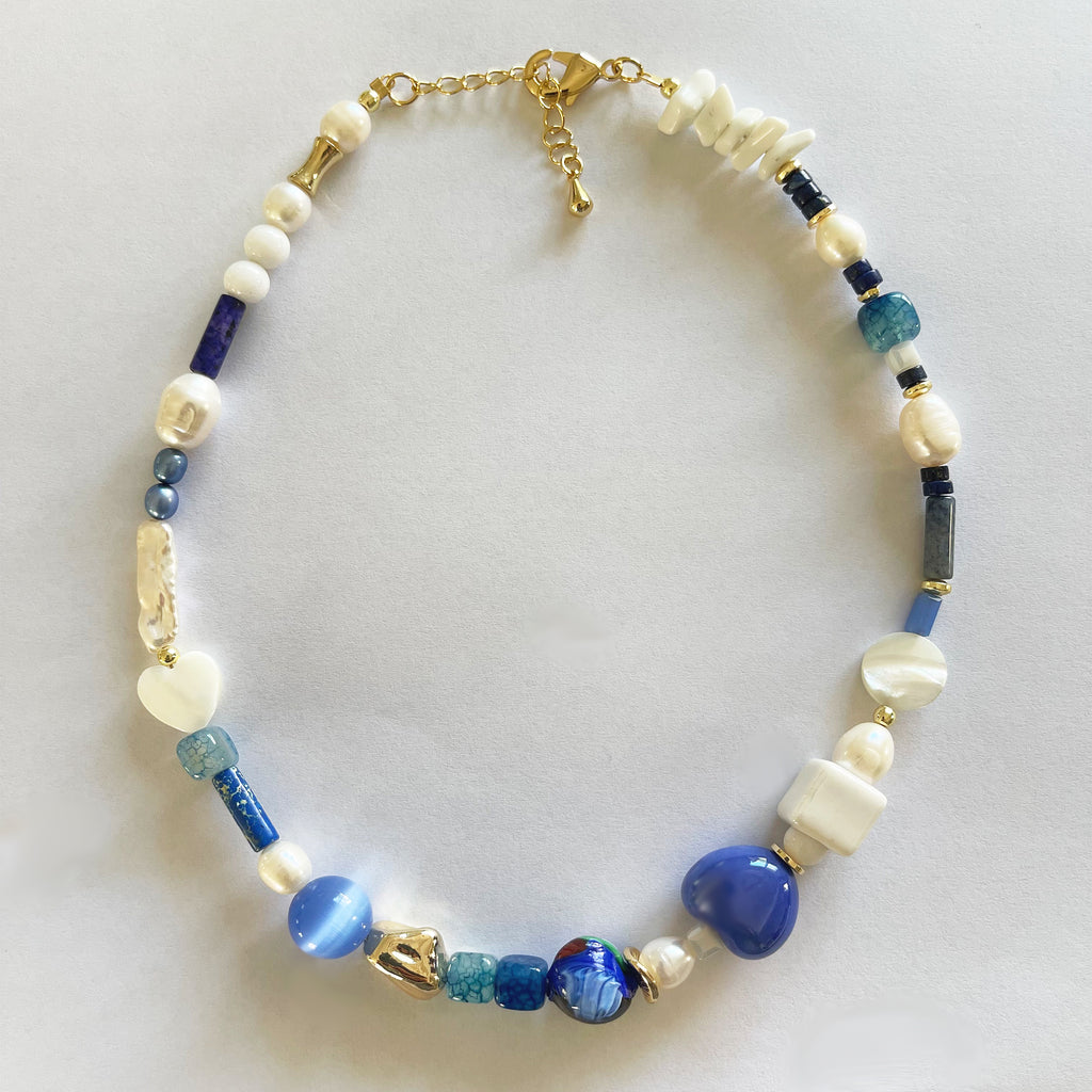 FEM Mixed Bead and Stone Necklace